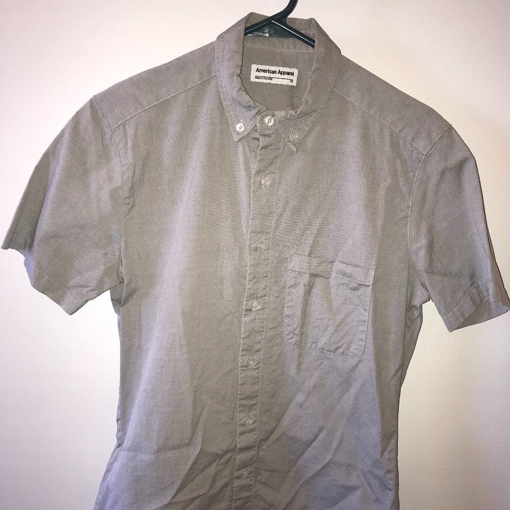 Unisex American Apparel  Short Sleeve Oxford Shirt